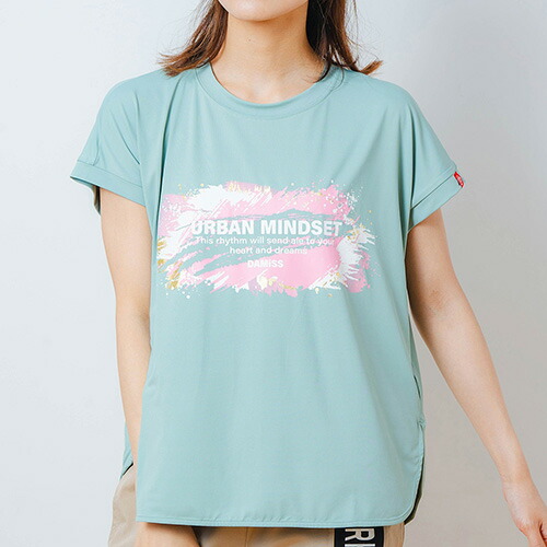 ダミス DA MISS ペインティング Tシャツ 半袖 フィットネス ウィメンズ 1534-1448-MNT