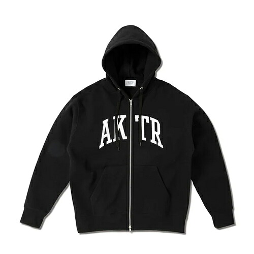 出演者 AKTR COLLEGE LOGO SWEAT ZIP HOODIE パーカー 調教師 長袖 籠球 ユニ一発やる 225-024010-BK