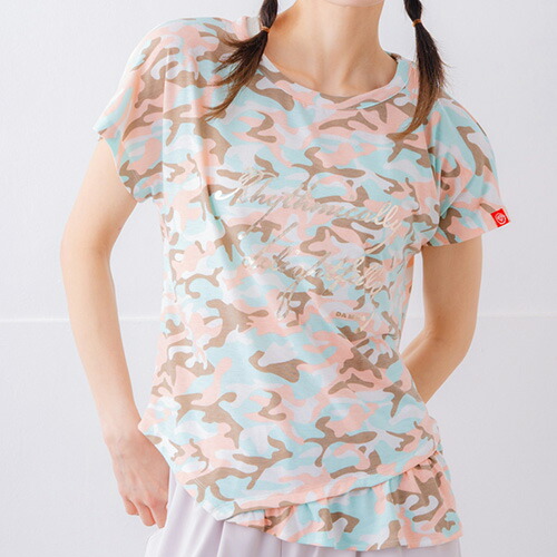 ダミス DA MISS ソフト迷彩Tシャツ 半袖 フィットネス ウィメンズ 1534-1459-PNK