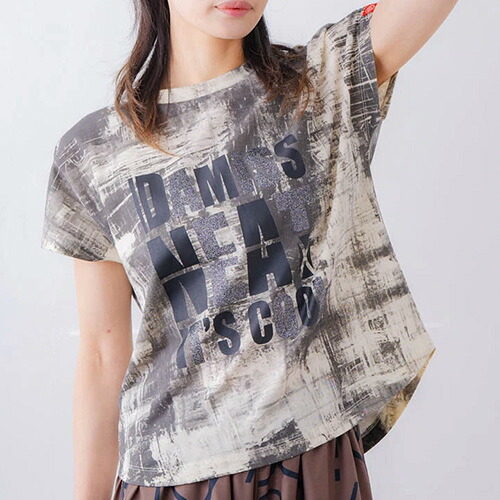 ダミス DA MISS ブロックフォームロゴＴシャツ 半袖 フィットネス ウィメンズ 1534-1617-WHT