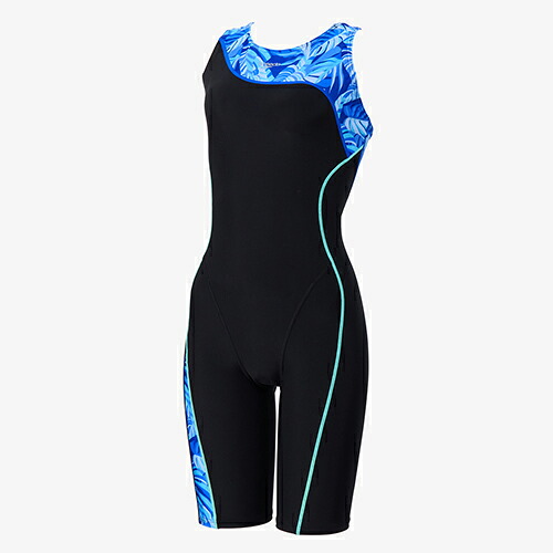 スピード SPEEDO アシンメトリールースンニースキン フィットネス水着 ウィメンズ SFW12565-BL