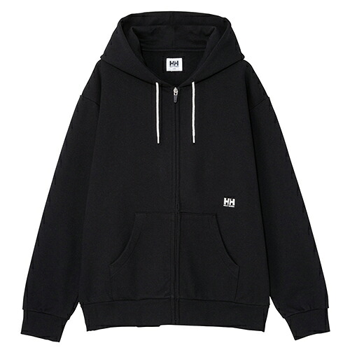 ヘリー・ハンセン HELLY HANSEN ワンポイントロゴフルジップスウェットフーディー アウトドア 長袖 ユニセックス HE32630-K｜フィットファイ店