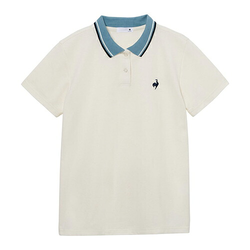 ルコック le coq sportif バックプリーツカノコポロシャツ トレーニング・ジム/カジュアル 半袖 ウィメンズ LT6SHS41L-WH01