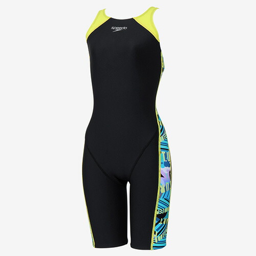 スピード SPEEDO ワーディングストライプスターンズパズルミニオープンバッグニースキン オールインワン水着 スイム ウィメンズ STW12607-AQ