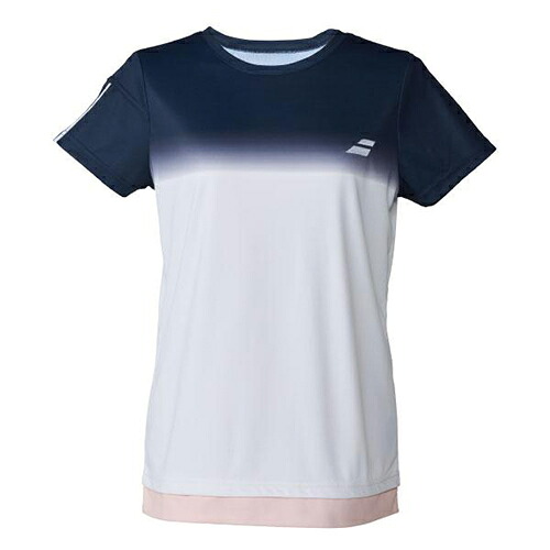 バボラ Babolat CLUB SHORT SLEEVE SHIRT 庭球 プルオーバー 半袖 ウィメンズ BWG6330C-WH00