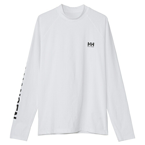 ヘリー・ハンセンHELLY HANSEN ロングスリーブレターラッシュガード 長袖 ユニセックス HE82637-CW｜フィットファイ店