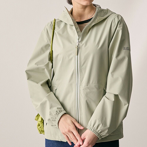エーグル AIGLE レインパック フーデッドジャケット レインウェア アウトドア 長袖 ユニ一発やる ZBHBZ26-004