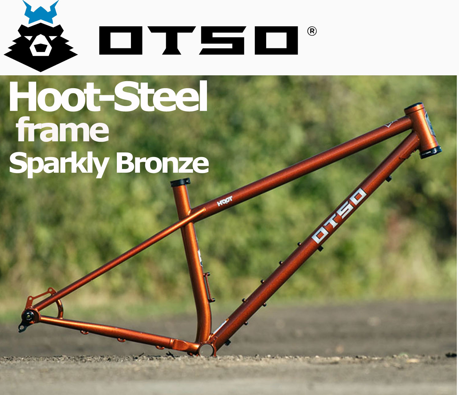 OTSO Hoot Steel ひな形書き割り Bronze Sparkle オッツォ FRAMESET グラベルロード 自動二輪車荷造り 銀輪