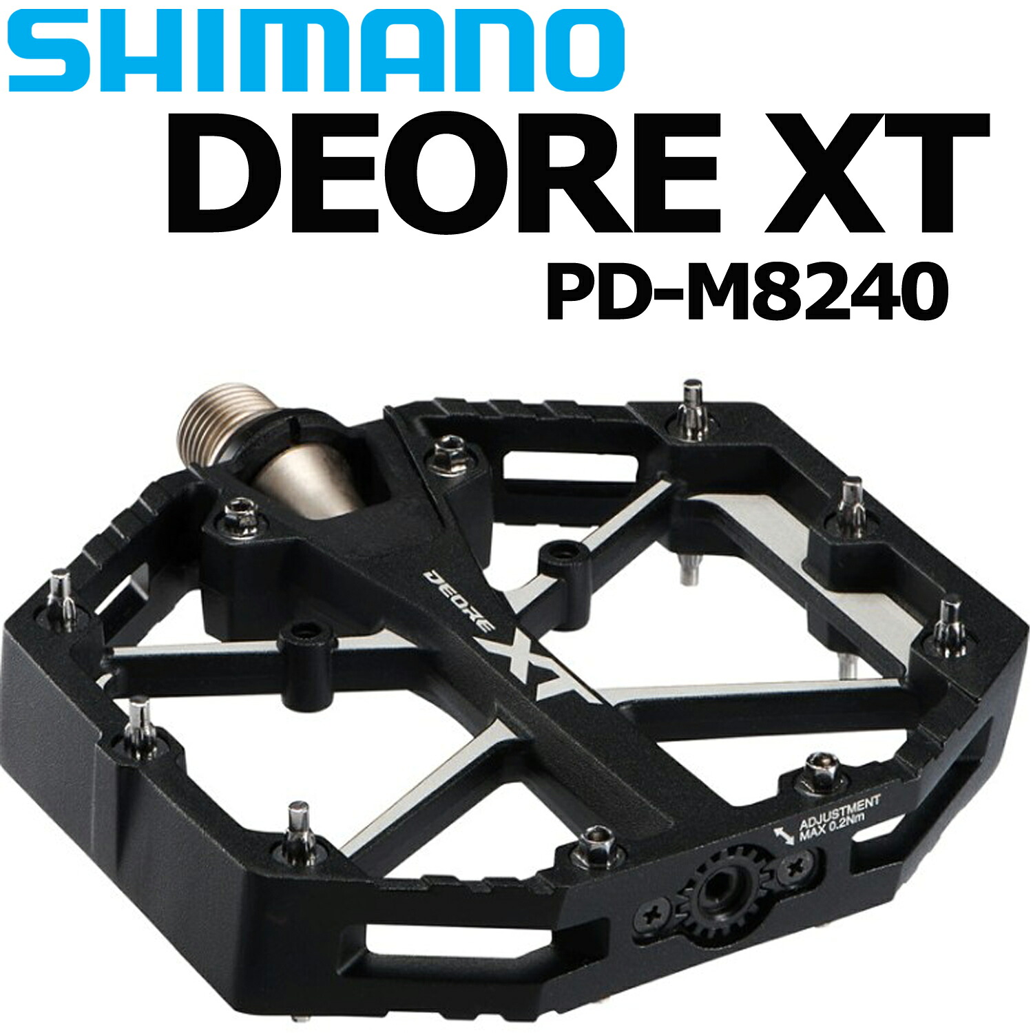 shimano Deore XT PD-M8240 シマノ ディオーレ 木目細かペダル 2026 MTB マウンテンバイク 銀輪