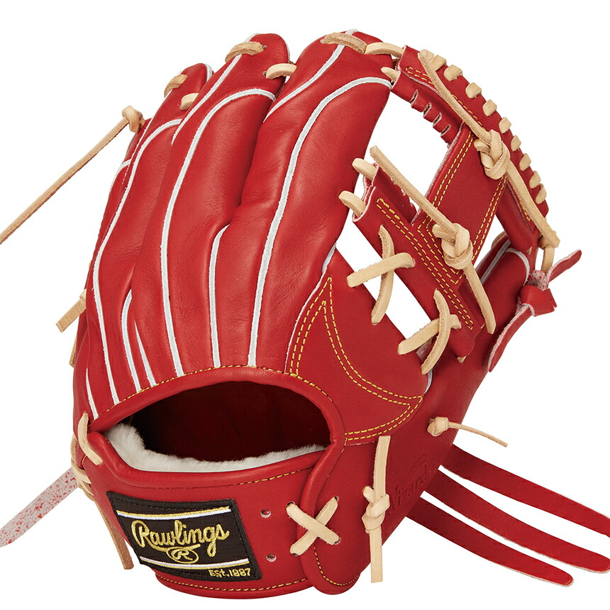 ローリングス　硬式グラブ　内野手用　GH4PW2N52MG  ワイン ローリングス（Rawlings）（メンズ）硬式用グラブ 内野手用 野球