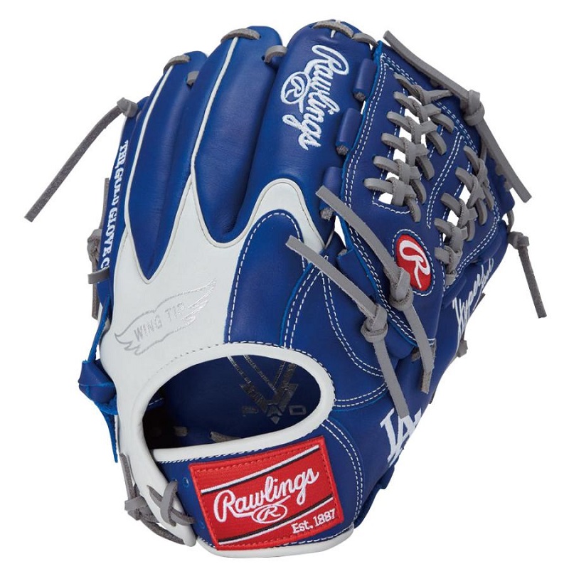 ◆200円OFFクーポン券\u0026ただし書き為しとげるでpt5倍◆ 【型付無料】 ローリングス(Rawlings) 軟式 グローヴ HYPER TECH MLB オールフィールダー用 GR5HTMN55W-LAD