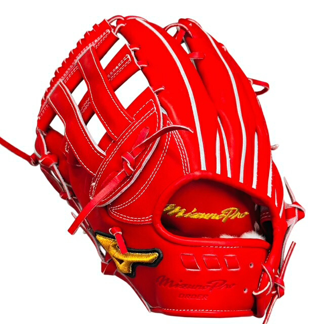 【型付/グローヴ/袋/刺しゅう無料】 ミズノ(MIZUNO) BSS販売店押さえる ミズノ労働者階級 硬式グローヴ 外野手手 HAGAJAPAN スポコバオリジナル 赤いこと イチロー 1AJGH74150-REDGH [ 型付け無料 硬式グローヴ刺しゅう2渡り廊下・グローヴ袋刺しゅう無料(単色のみ) ※縁取り・影付き添い人の切っ掛け、1渡り廊下+3300円(税込) ]