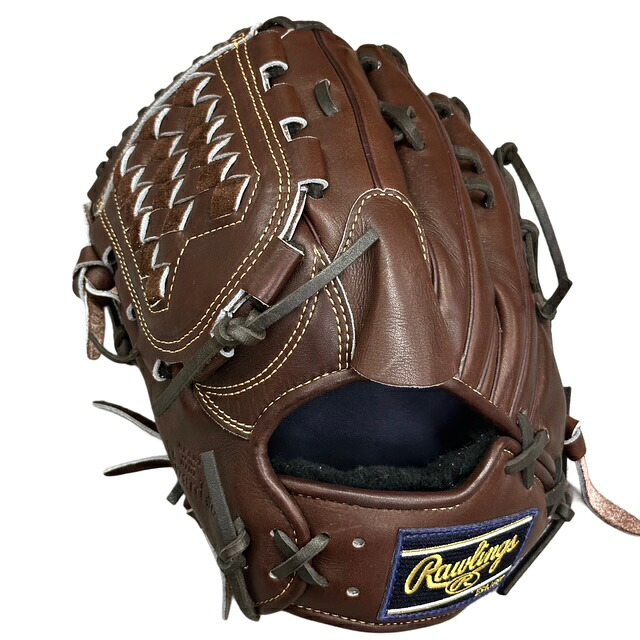 【型付/グラブ刺繍無料】 ローリングス(Rawlings) 硬式 グラブ 投手用 スポコバオリジナル RAW-A15MG-EBH [ 型付け無料 硬式グラブ刺繍2ヶ所無料(単色のみ) ※縁取り・影付きの場合、1ヶ所+3300円(税込)]｜スポコバ店