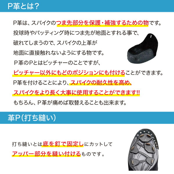 いよいよ人気ブランド P革 取り付け 皮P 釘 縫い 打ち縫いP 投手 野手 加工 補強 強化 保護 カバー Pカバー プロセス 皮 革 つま先 野球  dancestudio-miyazaki.com