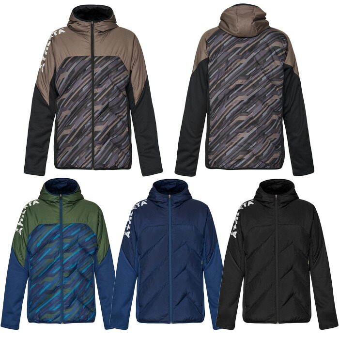 【美品】アスレタ ダウン（中綿） 黒 セットアップ 上下 ブラック L 美品】アスレタ ダウン（中綿） 黒 セットアップ 上下 ブラック L 美品