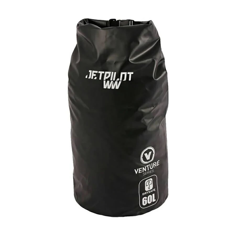 JETPILOT ジェット機飛行士【VENTURE 60L DRYSAFE BACKPACK】BLACK 黒 お水運動競技 うしろ側容器に並べる 雨合羽御徒面子