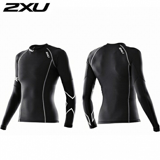 2XU ツータイムズユー XSsize 正規品 コンプレッションウエア レディース ロングスリーブ トレーニング 着圧 保温 サーマル 長袖 コンプレッショントップ