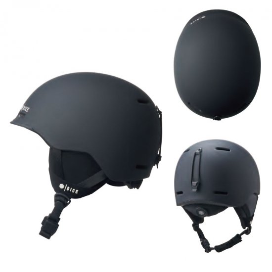 楽天市場】DICE ダイス 【D6 SNOW HELMET】 MATT BLACK 黒 LXL(59-62cm