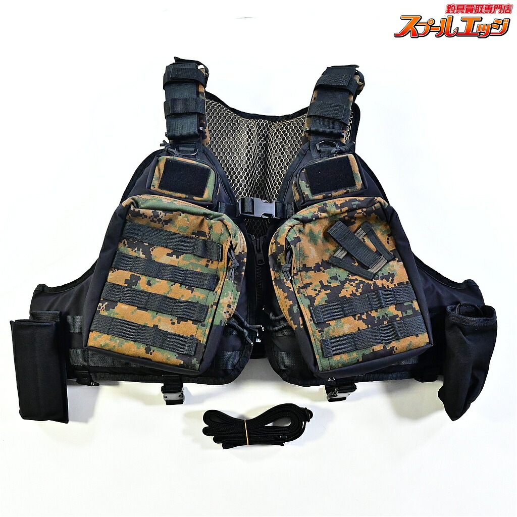 【中古】 サブロックxデュオ コラボ ヴィーワンベスト ドリンクホルダー付 カモ 限定100着 SUBROCKxDUO V-one VEST｜スプールエッジ 店 36,647円