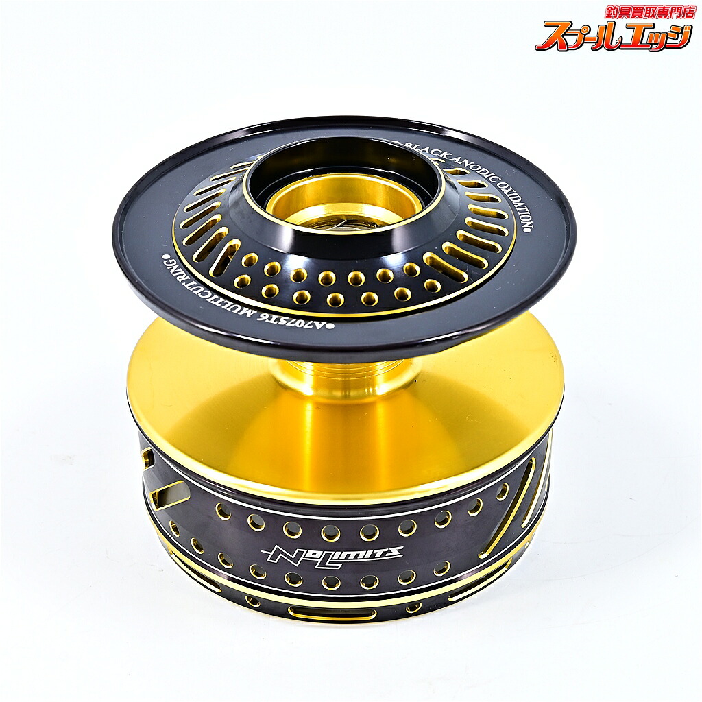 【中古】 スタジオオーシャンマーク ノーリミッツ NL 20SW30000BM カスタムスプール ブラック/ゴールド 19ステラSW30000用 m45463|スプールエッジ 店