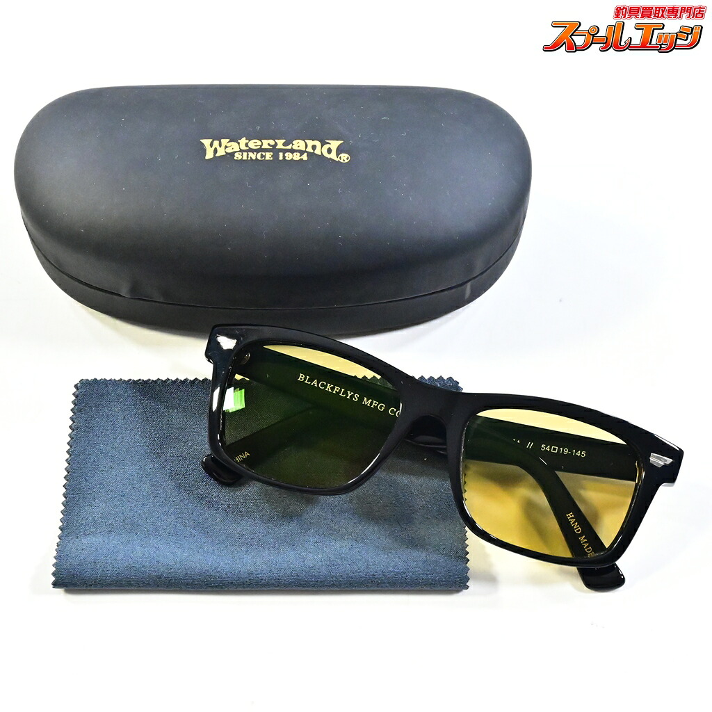 【中古】 ウォーターランドxブラックフライ フライデイトナ スプルースグリーン装着 伊藤光学偏光サングラスレンズ ケース