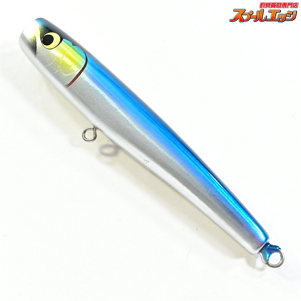 【中古】 ウッドリーム アキヤポッパー 185 青色うしろ側 Woodream Akiya 塩水用ルアー