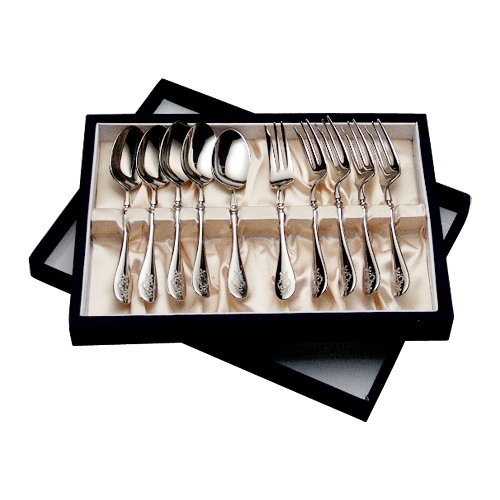 ALFACT シャルル ティーケーキセット10pc カトラリーセット (名入れ無料)【日本製/荒澤製作所】