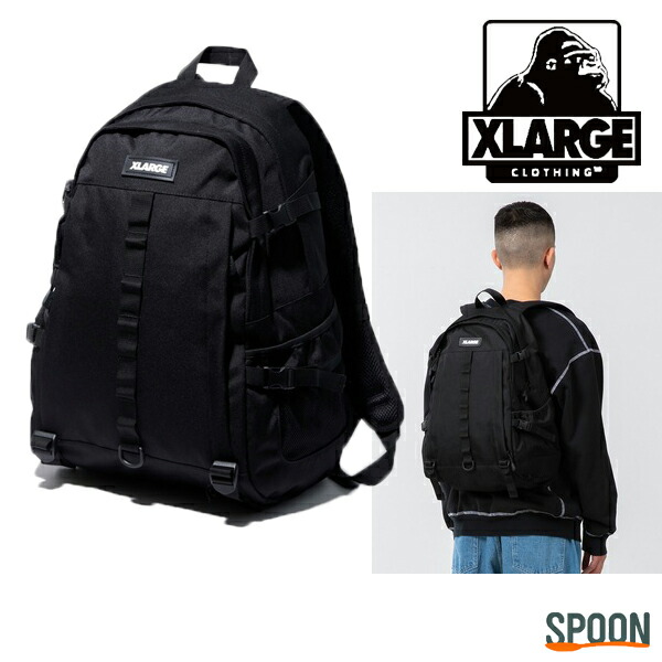 あす楽 送料無料 エクストララージ Xlarge Military Backpack ブラック リュック バッグ ストリート ブランド メンズ リュックサック 通勤 通学 旅行 大容量 旅行 正規販売店 ミリタリー アウトドア デイバック ストリート系 ブランド Pc収納 シンプル Sgcc Bm