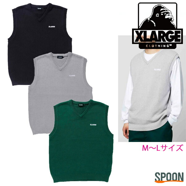 xlargeのベスト 楽天市場】XLARGE KNIT VEST ニットベスト XLARGE エクストラ