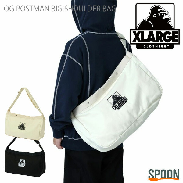 エクストララージ XLARGE OG ポストマン ビッグショルダーバッグ [101253053006 FW25SPOT] OG POSTMAN BIG SHOULDER BAG メンズ・レディース 鞄 大き目 斜め掛け OFF-WHITE 正規取扱店【coupon】 101253053006-1.jpg