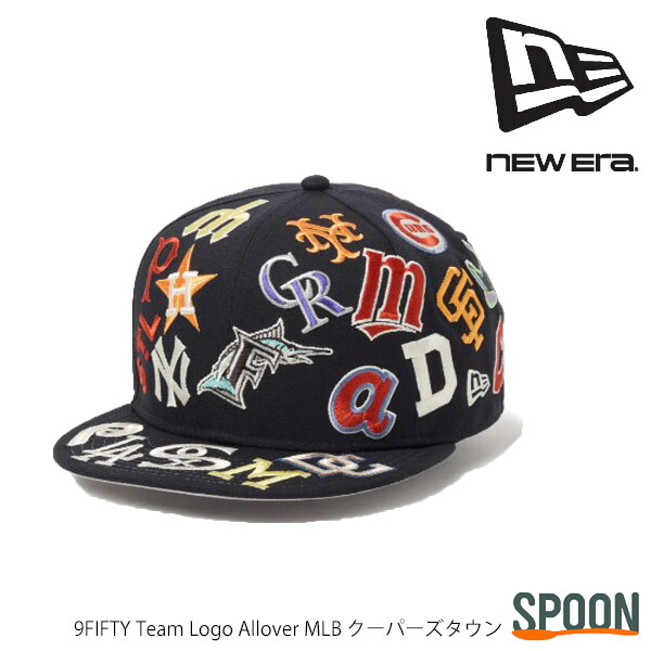 ニューエラ キャップ メンズキャップ レディースキャップ おしゃれ 帽子 ブランド アウトドア シンプル プレゼント ユニセックス ロゴ総柄 メジャーリーグ MLB 球団ロゴ総柄 NEWERA 9FIFTY Team Logo Allover MLB クーパーズタウン 14667799｜spoon店