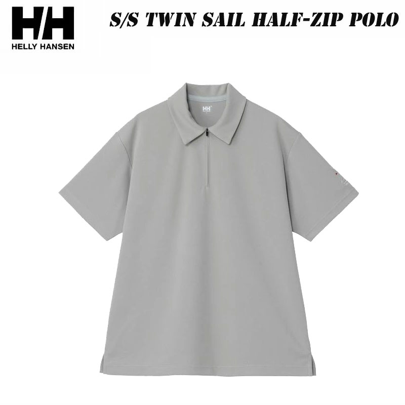 ヘリー ハンセン ショートスリーブ ツインセイルハーフジップポロ HELLY HANSEN HH32512 (ユニセックス) 吸汗速乾性 抗菌防臭 半袖ポロシャツ