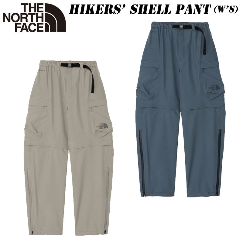 2026 春夏 NEW ザ・ノースフェイス <br>ハイカーズ シェル パンツ（レディース）NPW12611 <br>THE NORTH FACE Hikers Shell Pant (W) <br>ゴアテックス3層 ハーフパンツ コンバーチブル カーゴポケット