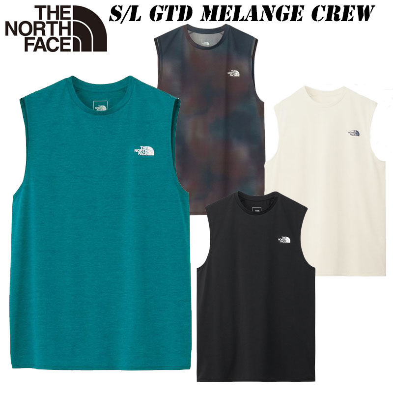 2026 春・夏 NEW ザ・ノース・フェイス スリーブレス GTD メランジクルー（メンズ）NT12594 THE NORTH FACE S/L GTD Melange Crew カットソー Tシャツ ランニング トレラン 吸汗 速乾