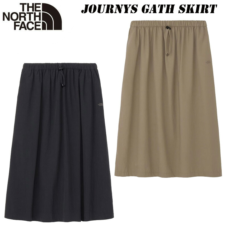 2026 春・夏 NEW ザ・ノース・フェイス ジャーニーズギャザースカート（レディース）NBW32660 THE NORTH FACE JOURNYS GATH SKIRT UVプロテクト ロングスカート マルチユース