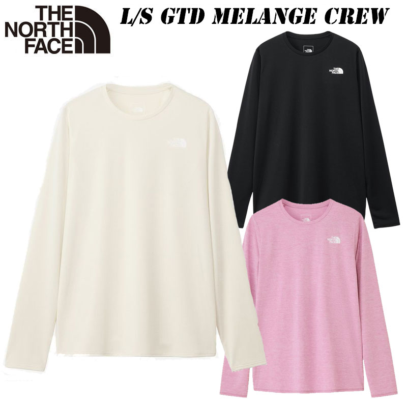 2026 春・夏 NEW ザ・ノース・フェイス ロングスリーブ GTD メランジ クルー（レディース）NTW12597 THE NORTH FACE L/S GTD Melange Crew 女性用 長袖Tシャツ ランニング トレラン