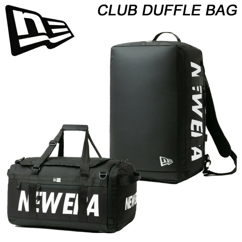 ニューエラ クラブ ダッフルバッグ プリントロゴ14521343 NEWERA CLUB DUFFLE BAG NELOGO 大容量 2Way仕様 送料無料 2026春夏