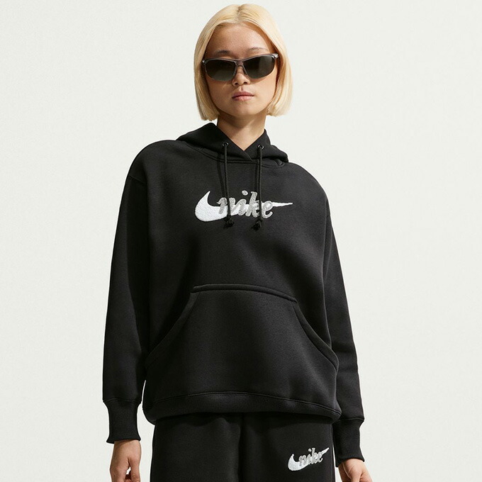 【クーポン発行中！】 ナイキ NIKE レディース スポーツ カジュアルウエア トップス スウェット パーカー ナイキ ウィメンズ NSW PHNX フリース OS L/S ロゴ HDY IM9644 010