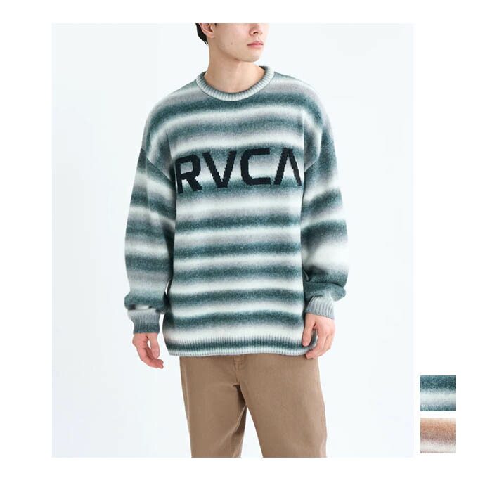 【クーポン券ふり出し中！】 RVCA ルーカ 心地よい お召しもの メンズ トップス スウェーター RS BIG RVCA KNIT BF042650 【2025FW】 メンズファッション-トップス-ニット・セーター