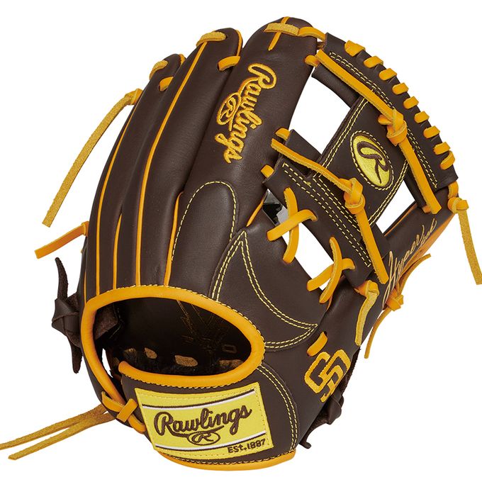【クーポン券振り出し中！】 ローリングス rawlings ベイスボール 御坊っちゃん 軟式グローヴ オールラウンド用 HYPER TECH MLB TEAM 大きさ M GJ5HTMG9M パ御召しもの 【2025SS】