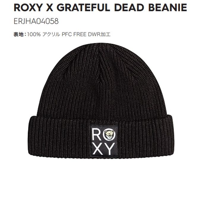 期間限定特価】 ロキシー ROXY レディース スキー スノーボード ニットキャップ x GRATEFUL DEAD BEANIE  ERJHA04058 www.