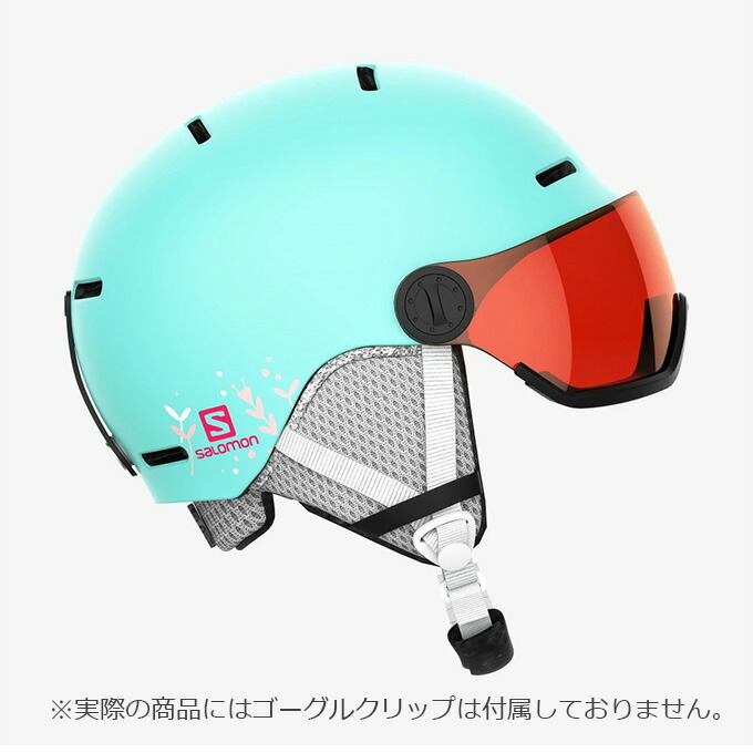 サロモン SALOMON スキー ジュニア バイザー ヘルメット GROM VISOR L40837000