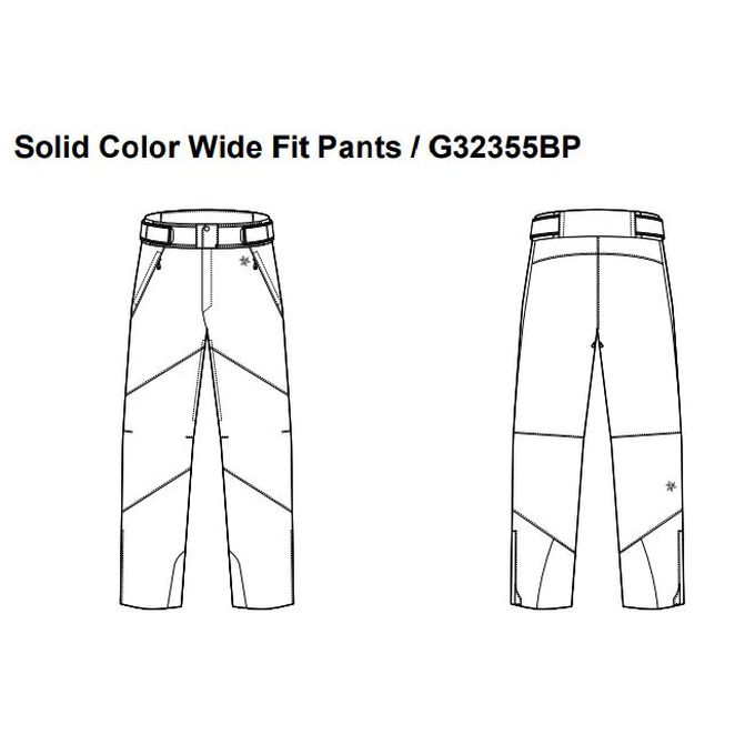 日時指定 ゴールドウィン GOLDWIN メンズ スキーウェア コンペタイプ パンツ Solid Color Wide Pants G32355BP 