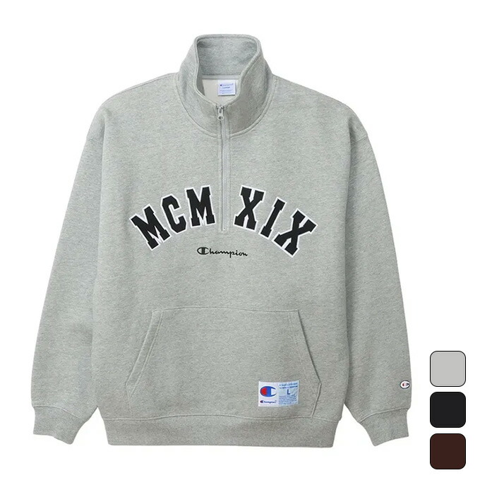 楽天市場】チャンピオン スウェット メンズ ハーフジップスウェット