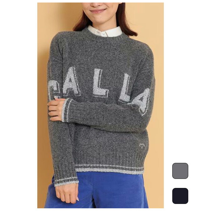 楽天市場】【レディース】キャロウェイ 長袖 クルーネックニット