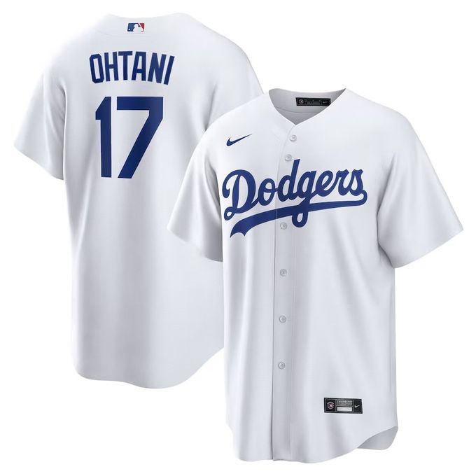 【クーポン券ふり出し中！】 エムエルビー MLB 大リーグ競技団体 ベイスボール  天使の都市・ドジャース レプリカユニフォーム 大谷翔平 名まえ・背番号入り口・入口 T770-LDWH-LD7-S14 【2024SS】