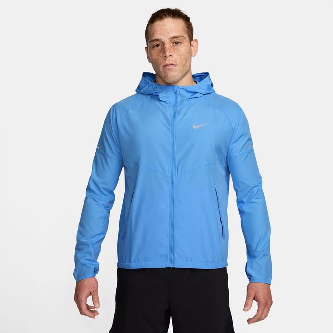 ナイキ ランニングジャケット中綿ジャケット　L ナイキ ランニングジャケット メンズ L 青 中綿 中厚手 パーカー 秋冬