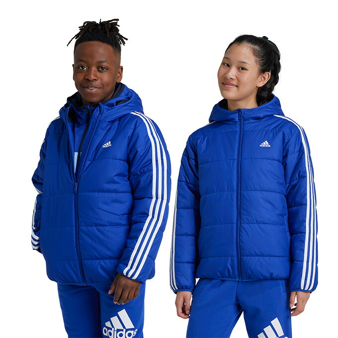 【引き換え証書き著す中！】 アディダス adidas キッズ お坊っちゃん 形づくる 御召しもの アウター U ESS 3S パデットジャケット IW0543 JTH12 【2024FW】