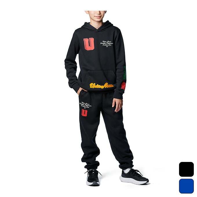 【クーポン発行中！】 アンダーアーマー UNDER ARMOR キッズ ジュニア スポーツ カジュアル ウェア トップス パーカー スウェット UA ICON FLEECE ON DISPLAY HOODIE 1386692 【2024FW】