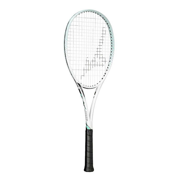 【クーポン発行中！】 ミズノ MIZUNO ソフトテニス 軟式テニス ラケット フレームのみ 前衛重視モデル D FORCE V-10 63JTN54301 ホワイト×ジェードグリーン 【2025FW】